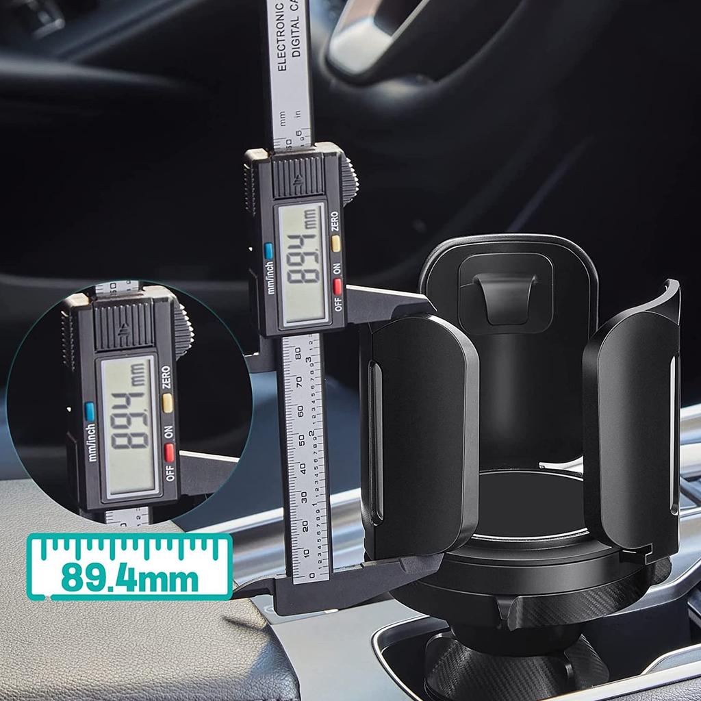 2023 AnT Auto Getränkebecher Geteilter Becherhalter für Verstellbar von Passt Großes Wasser Verstellbar Doppelt Einfach für Fahrer- und Beifahrersitze [Verbessertes Modell]