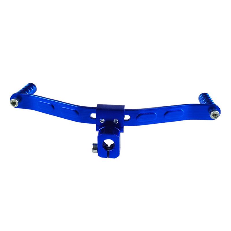 

1pc Motorcycle Universal Double-headed Gear Shift Lever Aluminum Alloy Footrest Pedal Shifter For Motorbike Retrofit синій
