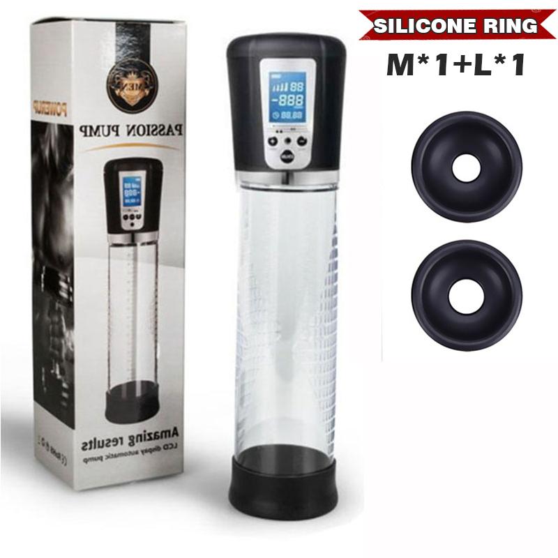 HESEKS Pompe à pénis automatique Pompe à vide Érection Électrique Masturbation masculine Agrandissement du pénis Extenseur Agrandisseur masculin Sexe