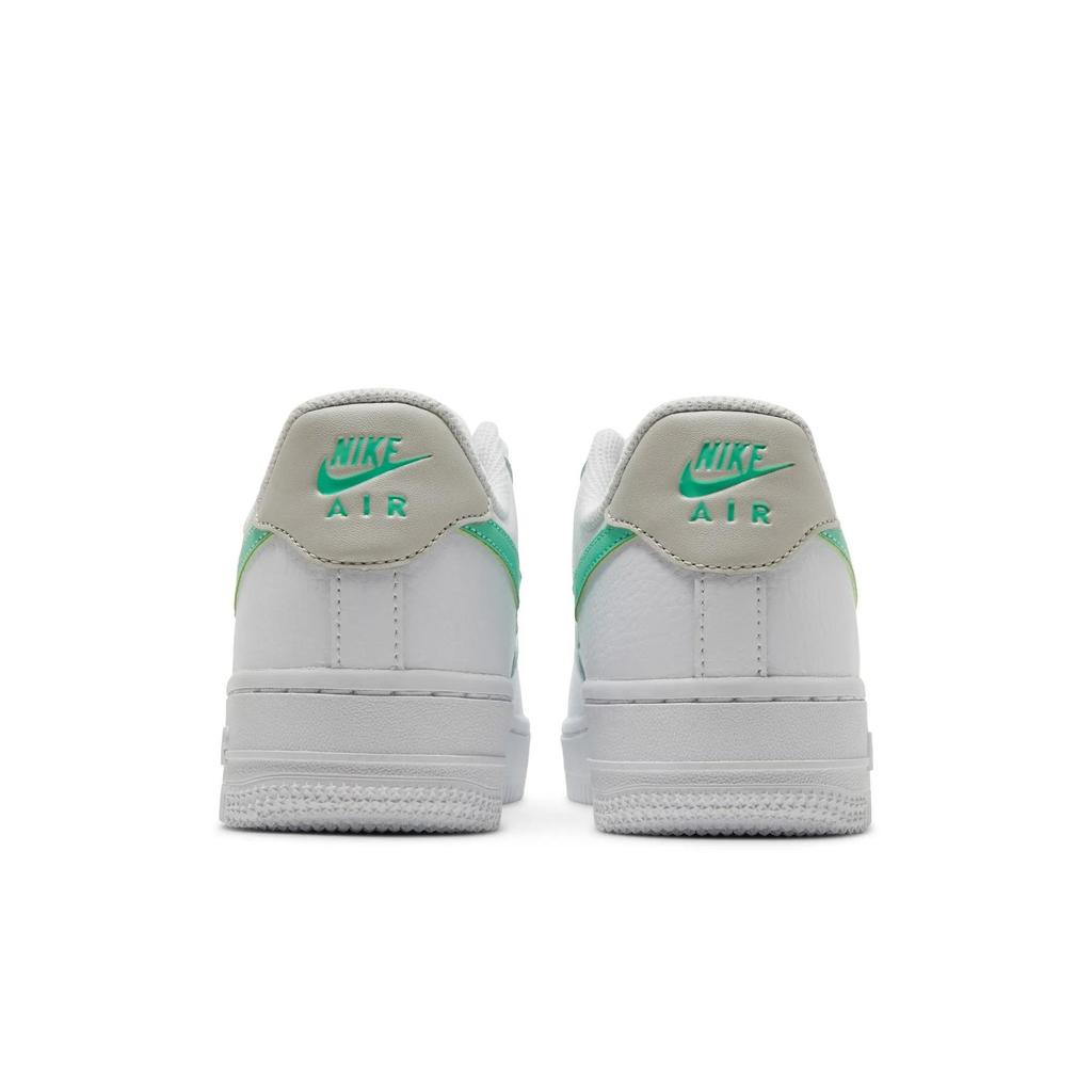 Nike Womens Air Force 1 '07 'White Green Glow' (women's Sizes) White / Light Bone / White / Green Glow Skate Shoes 315115 164