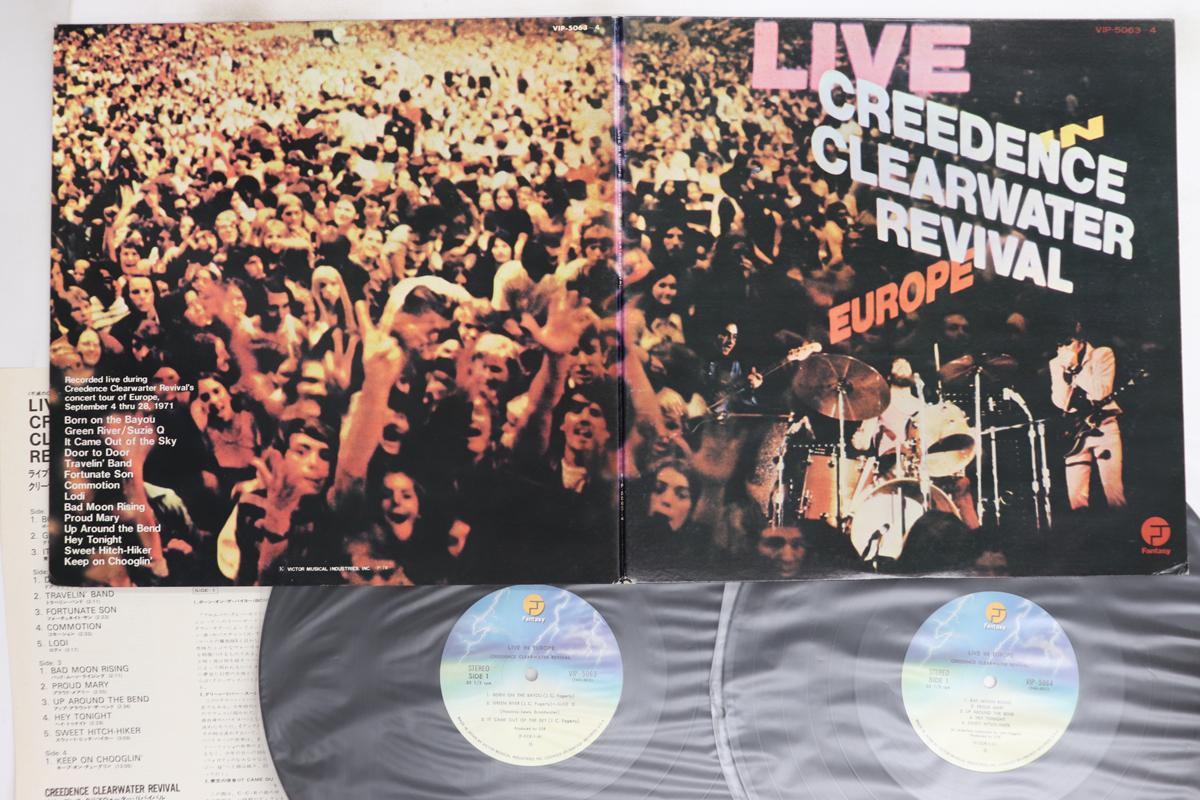 

LP Пластинка CREEDENCE CLEARWATER REVIVAL - Live In Europe VIP50634 FANTASY 1978 Япония Рок Б/У