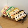 1pcs Cartoon Cute Sandwich Pencil Case Pen Holder Plush Bread Pencil Bag Funny Creative Kawaii Pencil Cases Student Stationery