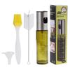 260ml Glass Press-Type Oil and Water Spray Bottle - Non-Drip, Transparent Kitchen and Watering Can.