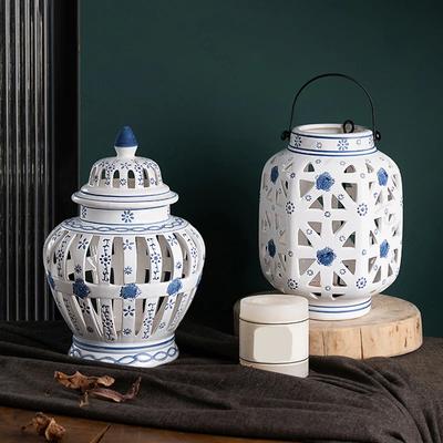 Candele Nordiche Traforate Candela Aromatica Retrò per Soggiorno Portacandele in Ceramica Decorazione per la Casa Centrotavola per Matrimoni Candela