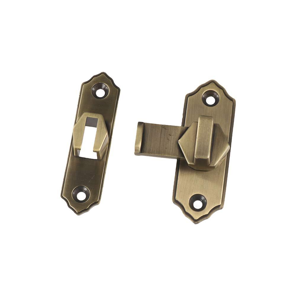 

Door Catch Barn Lock 90 Degree Door Hasps Simple Door Buckle Guard Antique