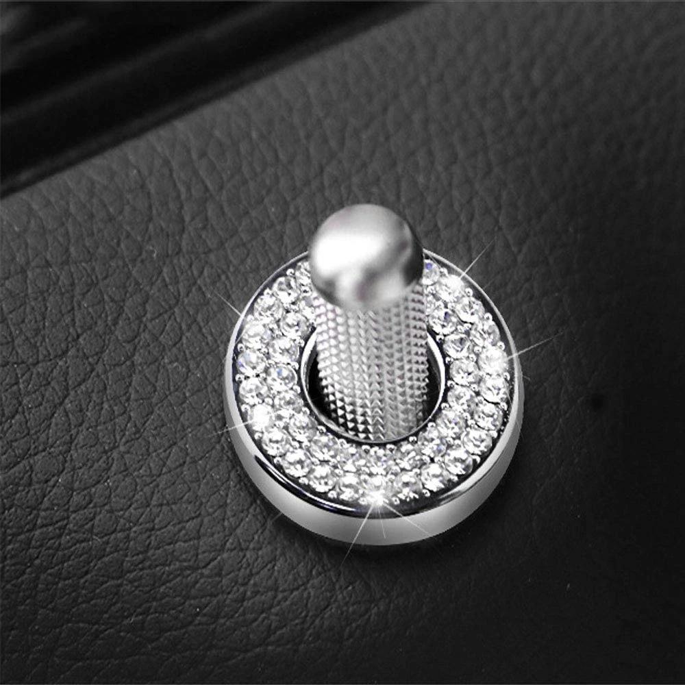 ZOGO for Compatible with Mercedes-Benz Car Inner Door Lock Pull Cover, Crystal Car Interior Rod Bolt Accessories Decals