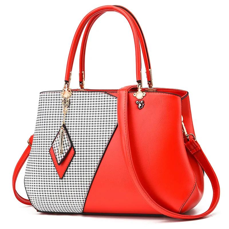 New Ladies Fashi Handbags Classic Shopper Multicolors Pattern Women Tote Shopping School Office Travel Shoulder Zipper Big Bag