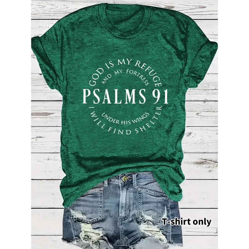 Women's Short-sleeved Loose and Fashionable T-shirt with Letter Prints