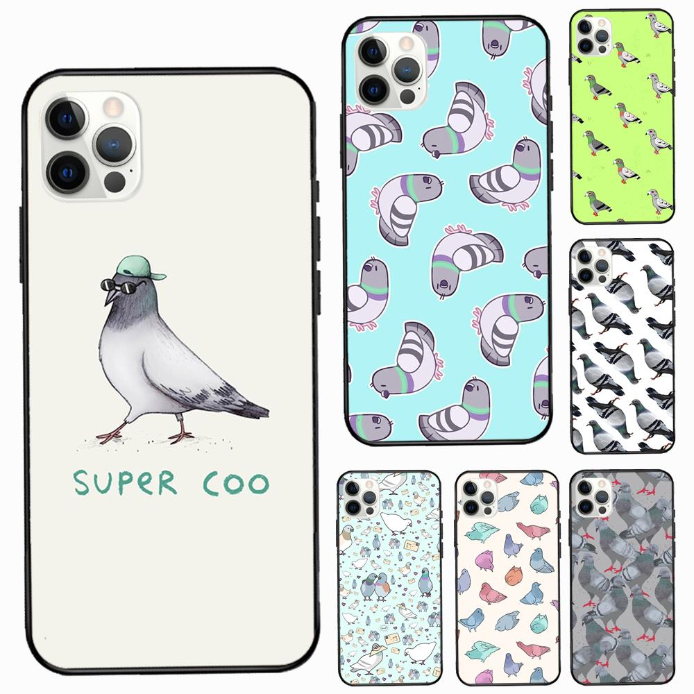 Pigeons Collage Coque Phone Case For iPhone 11 14 12 Pro Max 13 Pro XS MAX 6 7 8 Plus 5S SE 2020 X XR Cover