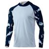 UPF50 + Outdoor Sunscreen Fishing Clothes Ice Silk Light Breathable Cool Quick-drying T-shirt Hooded