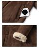 Mid-Aged Women's Winter Fashion Coat: Velvet-Enhanced, Thick Cotton Jacket with Fur and Leather Integration.