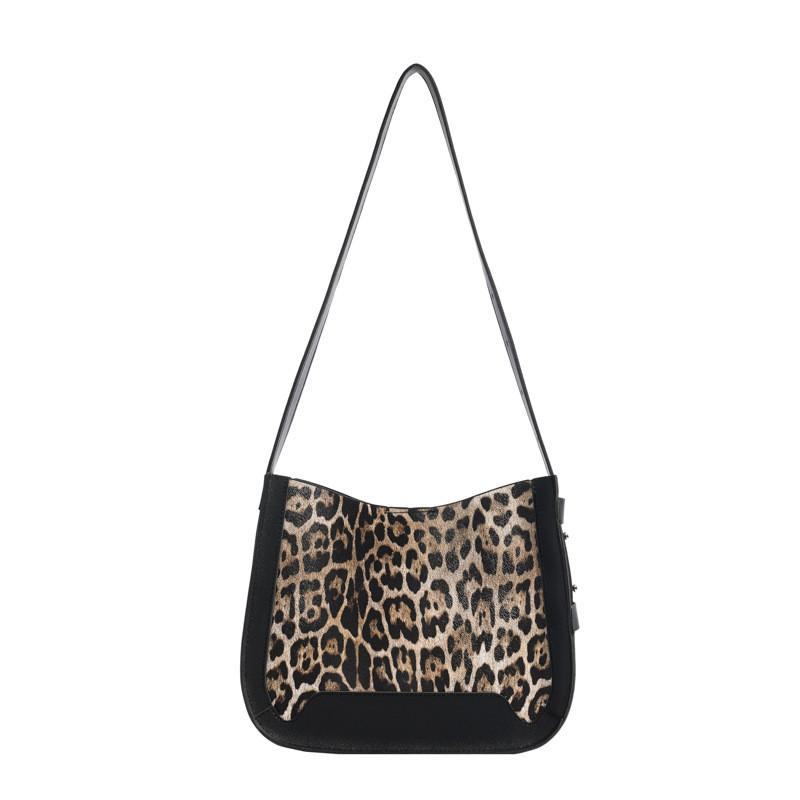 Elegant Pu Leather Leopard Pattern Small Handbag For Women In Trendy Colors Ideal For Daily Use