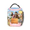 Charming Comic M-Masha Plus Bear Heat-keeping Meal Tote High Capacity Lunch Container Thermal Bag Tote Lunch Box Beach  Open-air