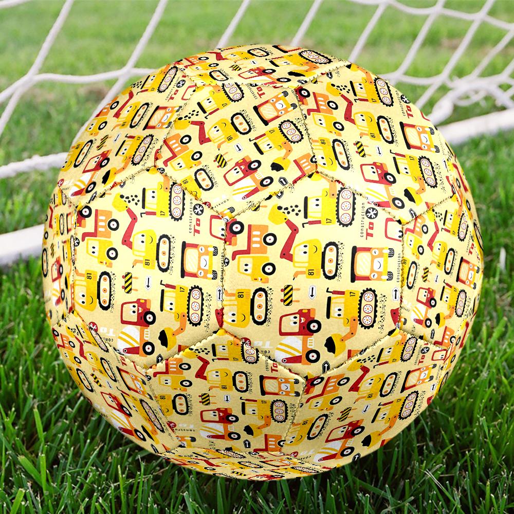 Excavator Theme Size 5 Soccer Ball, Suitable for Both Indoor and Outdoor Matches, a Gift Suitable for Everyone.