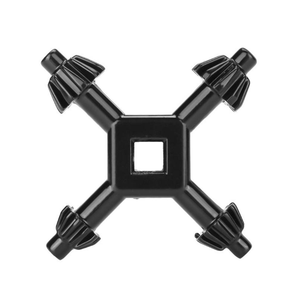 1 llave de portabrocas de 4 vías, llave de portabrocas universal para taladro, llave de portabrocas portátil 4 en 1 para la mayoría de taladros y herramientas eléctricas.