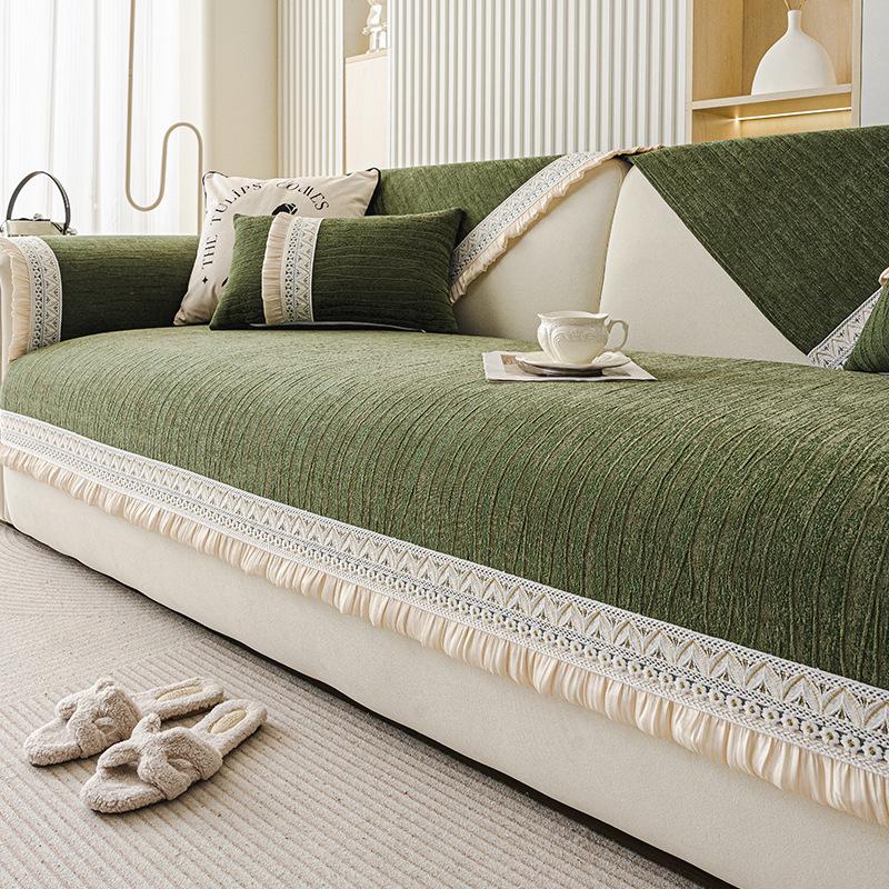 Französische Creme Wind Sofakissen Ist Universell In Allen Jahreszeiten, Schmutzabweisend Und Rutschfest  Neuer Leichter Luxusstil Hochwertiger Sofabezug