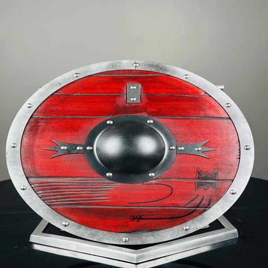 60.96 Cm Wooden Viking Shield Authentic Cosplay Battleworn Norse Mythology Valhalla Viking Shield Medieval Warrior Shield Gift