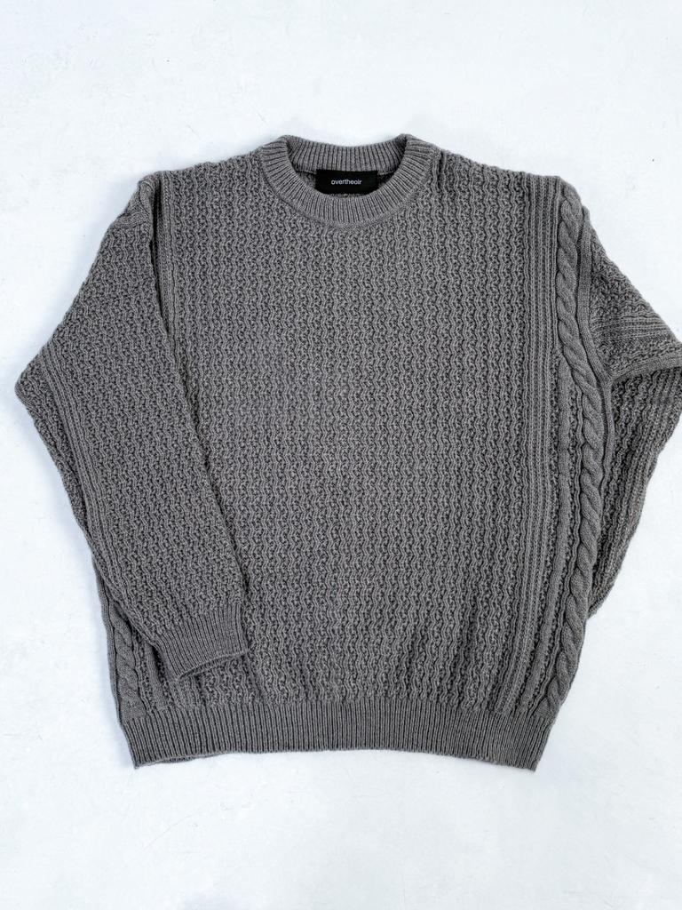 OVERTHEOIR Pattern Color Block Knit For Men And Women