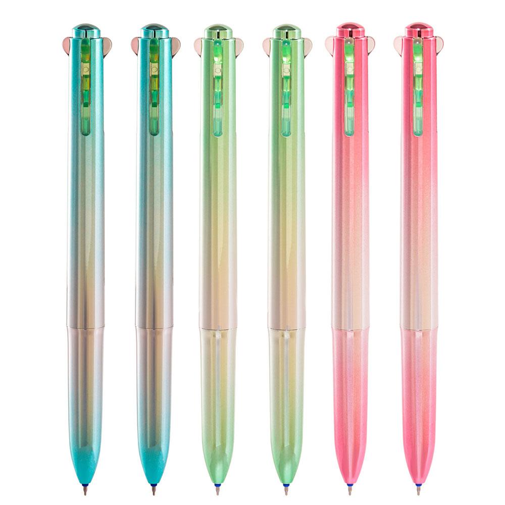 

Set of 6pcs Retractable 4 Colors Neutral Pen for Note Taking, Journaling & School Supplies (as the picture,Multi-Colored)
