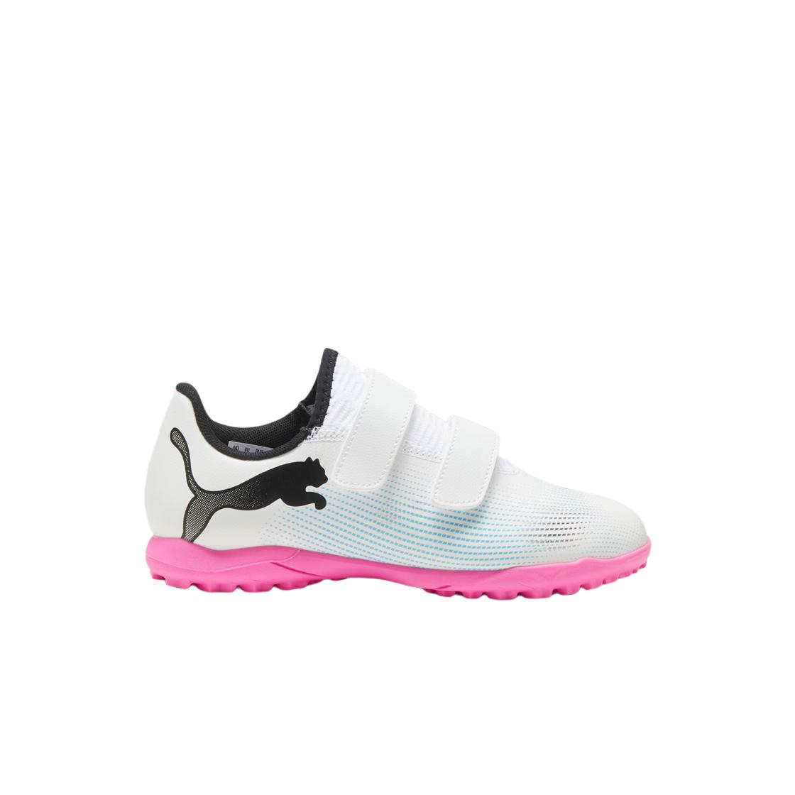 

(младший) Puma Future 7 Play Tt Velcro Белый Черный Ядовито-розовый 235