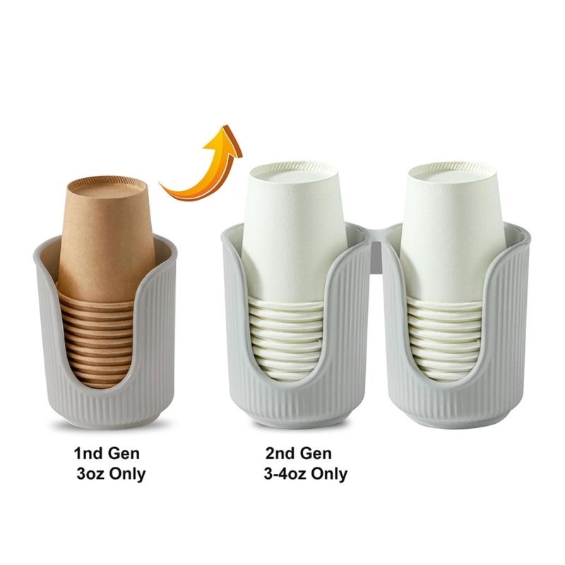 Set of 3 Elegant Paper Cup Organizers with Double Tubes Designs Home Decoration Portable for Household Easy Access