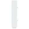 Cabinet Set 2 pcs High Gloss White 34.5 x 33 x 90 cm Particleboard