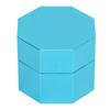 Billiards Octagonal Chalk Case Set Magnetic Billiard Cue Chalk Box Holder with Silent Fixed Clip