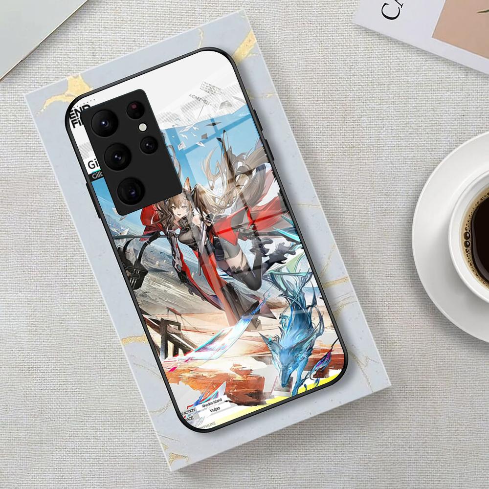 Arknights Endfield Phone Case For Samsung S25 Edge Ultra 23 22 21 20 Ultra Plus S24 Fe A54 53 25 Glass Cover