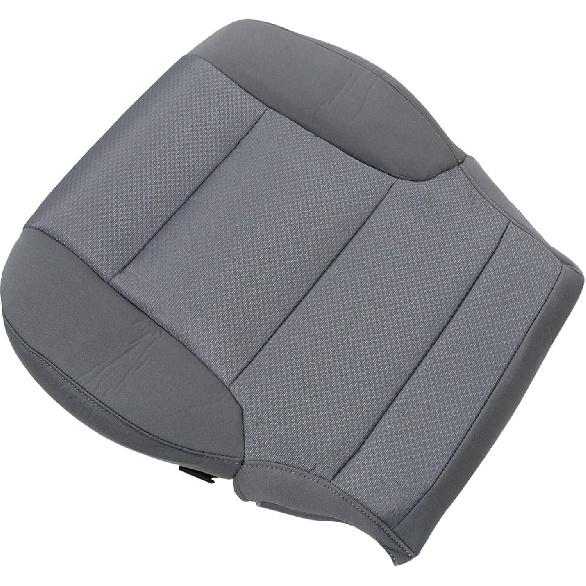 SecosAutoparts Driver or Passenger Side Bottom Replacement Cloth Seat Cover Gray #H2T or 4DP Compatible with Chevy Silverado GMC Sierra 1500 2500HD
