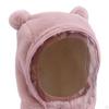 Gorro de invierno con diseño de orejas de animal y mascarilla para aventuras al aire libre