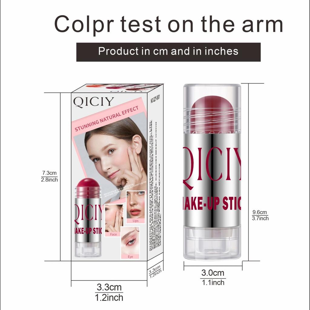 QICIY Blush Stick, Natural Nude Makeup, Contouring & Brightening Complexion