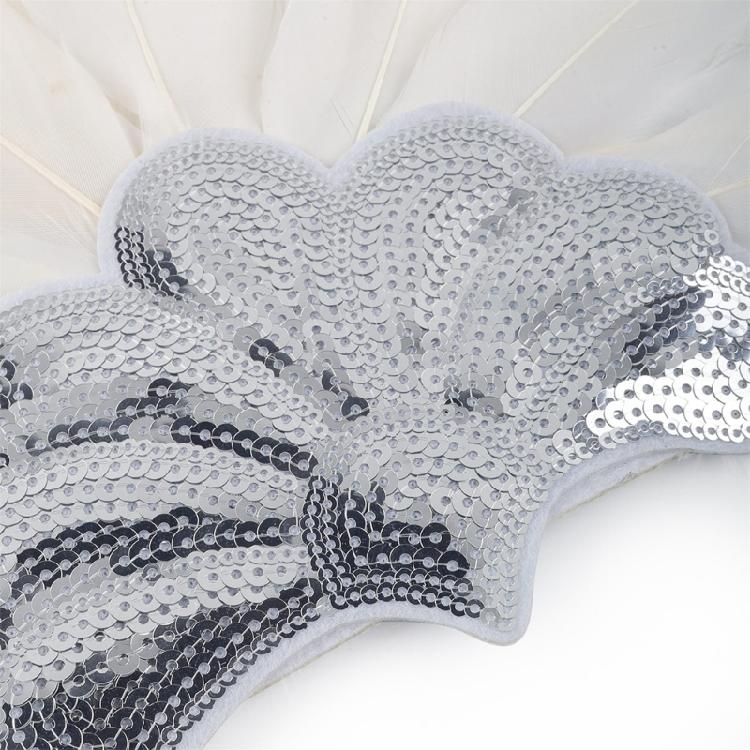 Feather Headbands Sequins Mardi Gras Headwear for Girls Masquerade Accessories