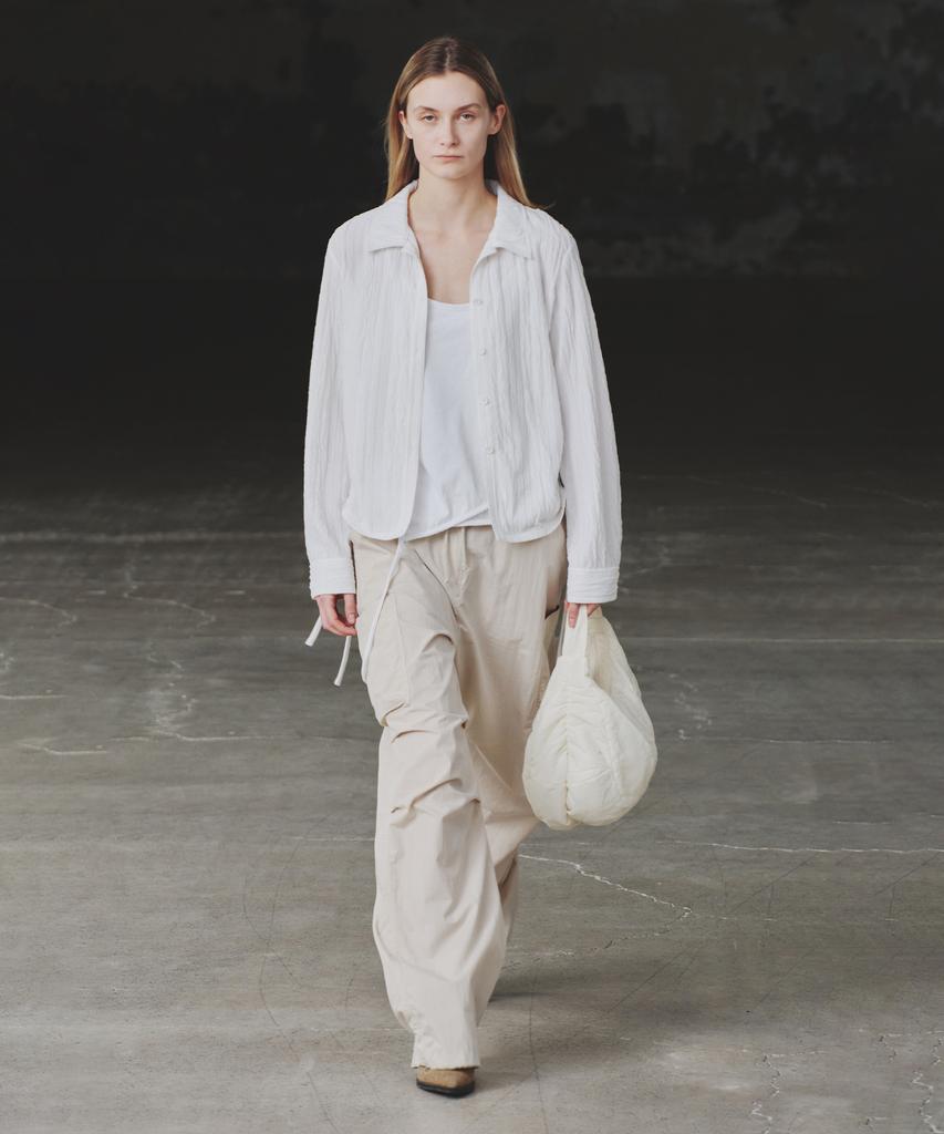 INSILENCE WOMEN Cotton Utility Pants Light Beige