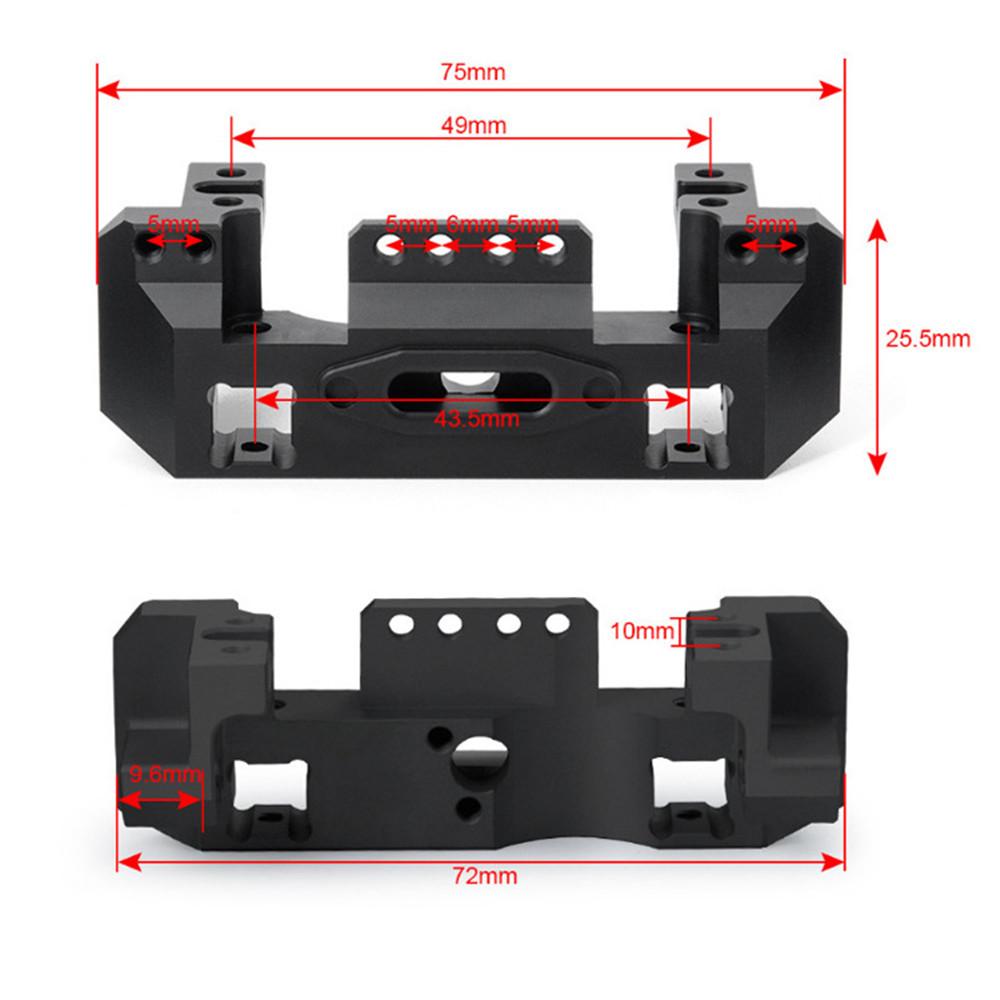 Aluminum Alloy Front Bumper Servo Mount for TRX-4 TRX4 1/10 RC Crawler Car Upgrade Parts Accessories"