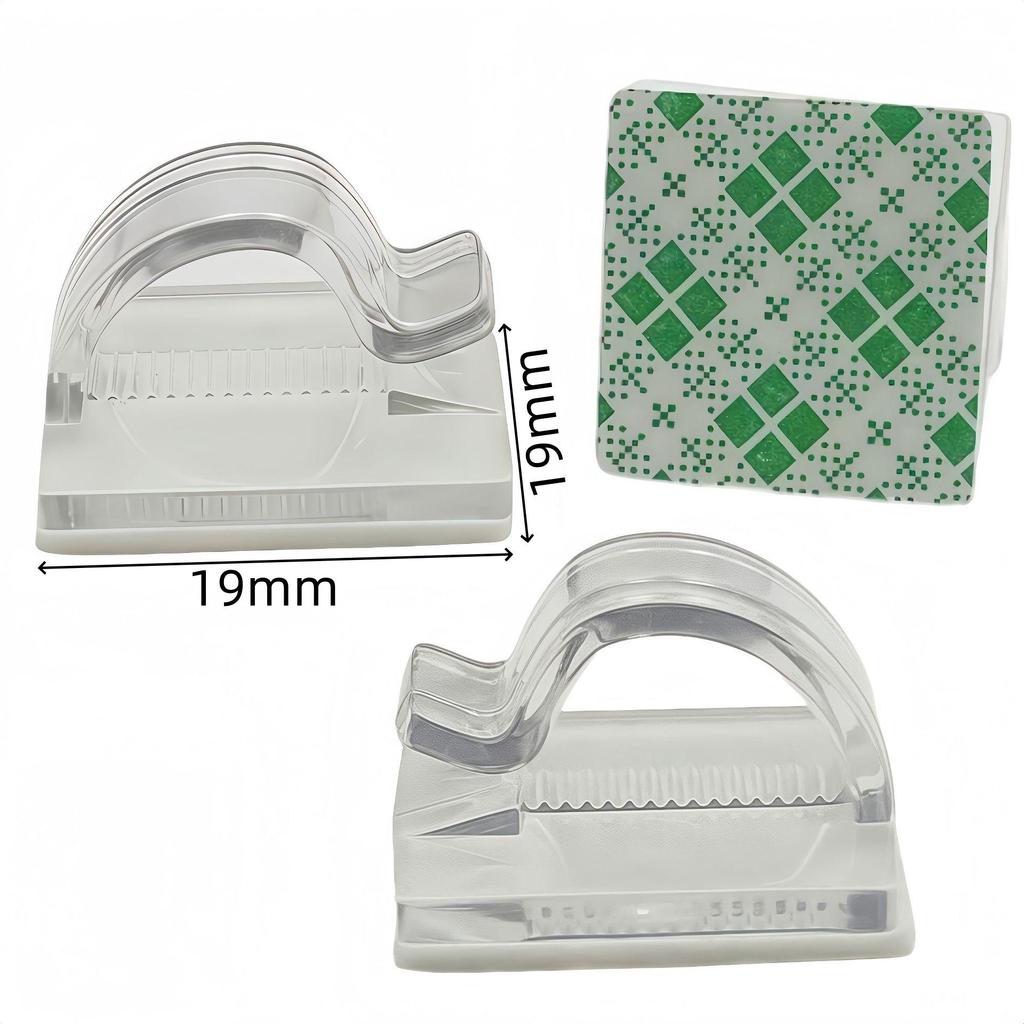 Transparent Self-Adhesive Cable Organizer Clip