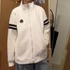 Sweat à capuche cardigan tendance brodé unisexe - Veste légère de luxe à col montant zippée