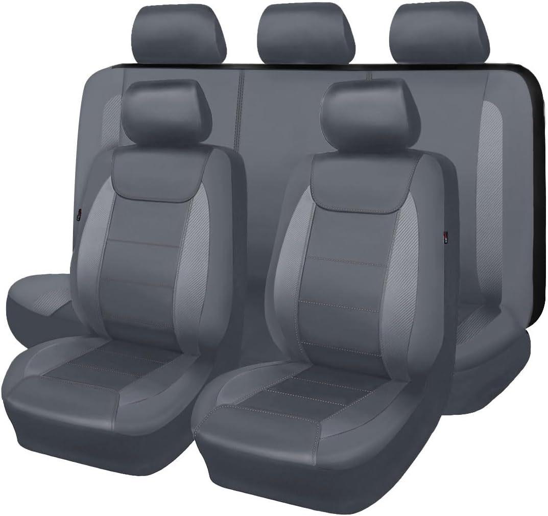 Carbon Fiber Leather Patchwork 9-Piece Universal