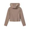 FILA Original Fashion Lifestyle Series Slim Fit Knitted Hooded Zip Jacket Women jackets F11W629502F-BN
