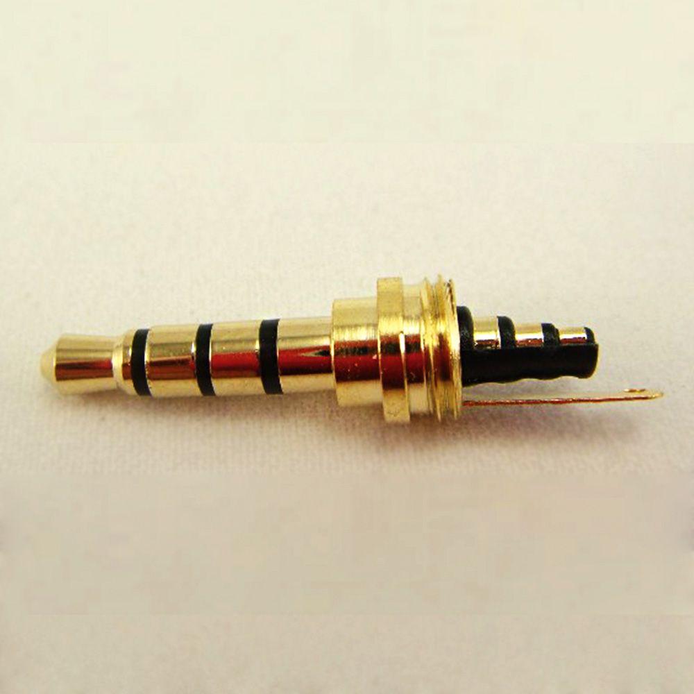 Plug Audio Solder 4Poles 3.5mm Male 3.5mm Jack Speaker DIY Audio Connectors Earphone Repairing