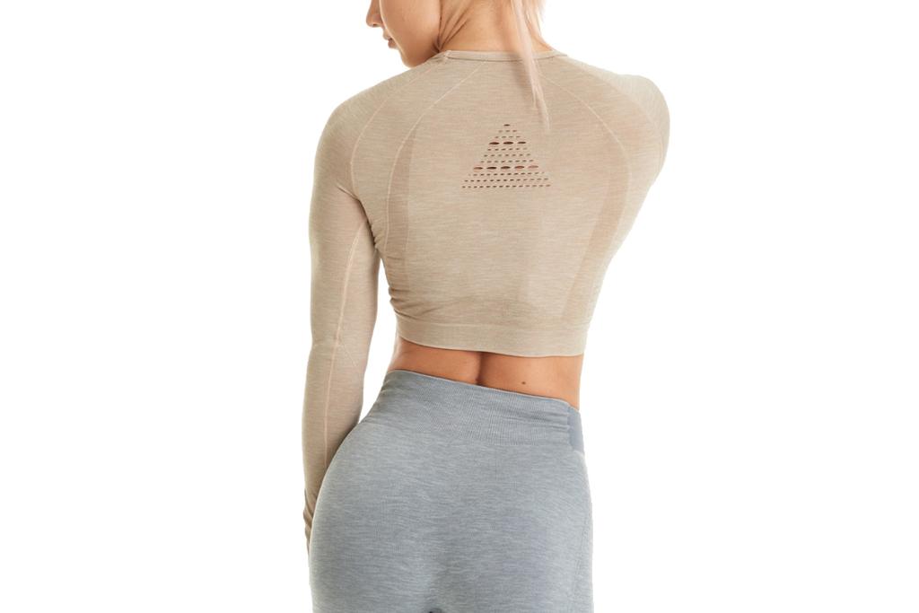 GymHero Longsleeve LONG-SAND, Womens beige Longsleeve