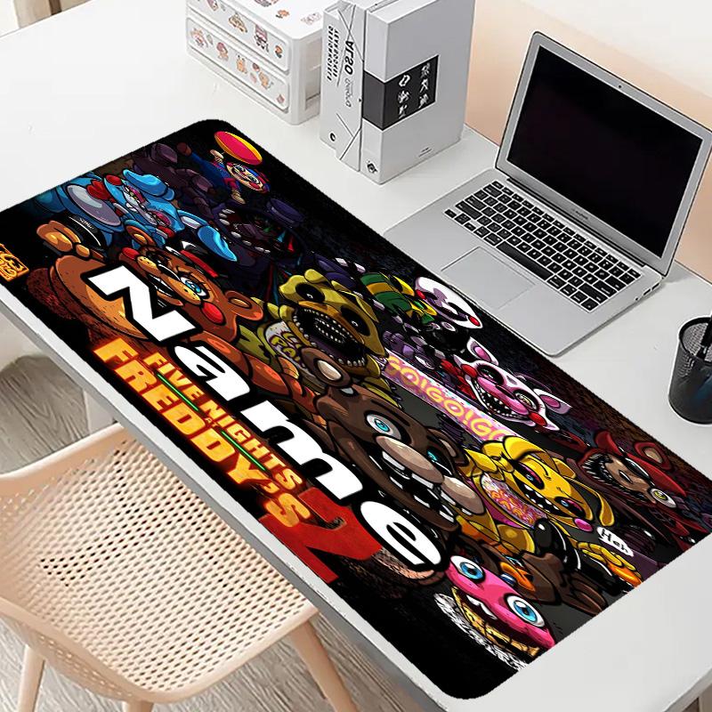 Özel İsimli Kişiselleştirilmiş Five Nights at Freddy's Desenli Mouse Pad, Dizüstü Bilgisayar Masa Matı, Ev için Dekoratif Masa Matı Klavye Altlığı Hediye