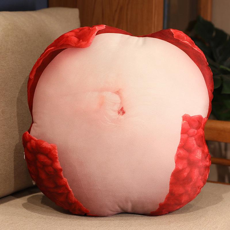 3D Fruit Plush Toy Cushion - Creative Cute Lumbar Pillow for Office & Photo Studio Decor