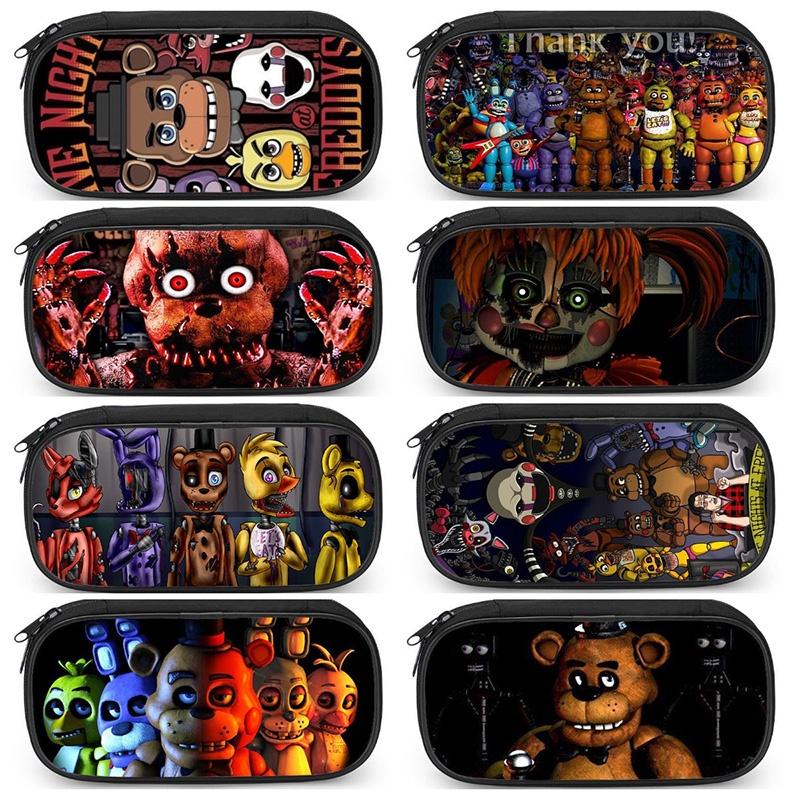 Five Nights At Freddys Pencil Case Kids Stationery Box Pen Storage Bag Boy Gift