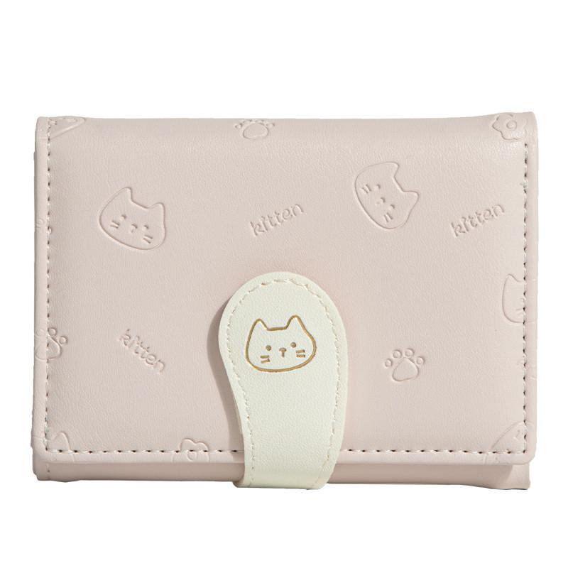 Pharaoh Egypt Cat Cartoon Short Wallet With Multiple Card Slots For Daily Use