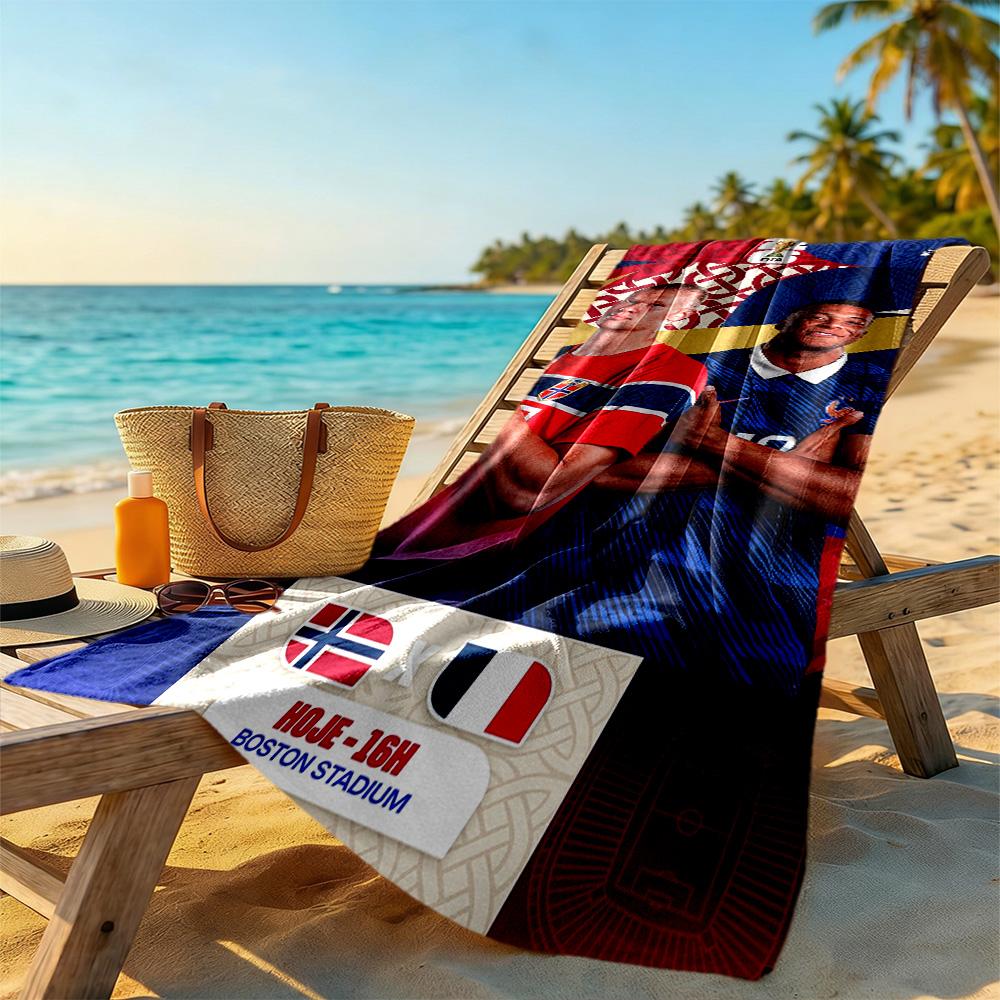 Haaland Beach Towel High Absorbency & Quick-Dry Comfortable Lightweight Portable for Swimming,Beach,Camping, Travel, Beach Accessories,Gym