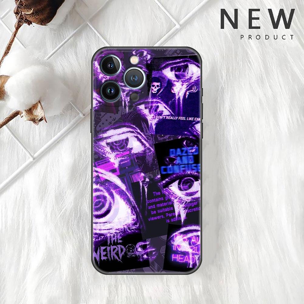 

Scary Face Eyes Smiley Case For Apple iPhone 11 13 14 12 Pro Max 7 8 XR X 6 5 5S SE 2022 13ProMax Black Silicone Phone Funda iPhone 6 6S