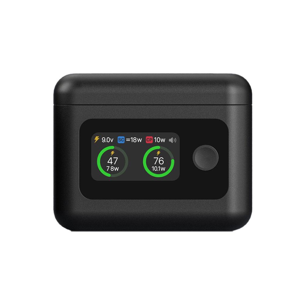 Портативное 2-слотовое быстрое зарядное устройство для аккумулятора Insta360 X5, с цветным ЖК-экраном высокой четкости и боксом для хранения, решает проблему медленной зарядки аккумулятора