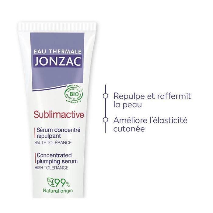 Sérum concentré - EAU THERMALE JONZAC - Sublimactive - Hyaluronique bio - Anti-âge fermeté - Sans parfum - Peaux sensibles
