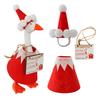 Christmas Porch Goose Outfits for 23 Inch Goose Statue Felt Tree/Snowman/Reindeer