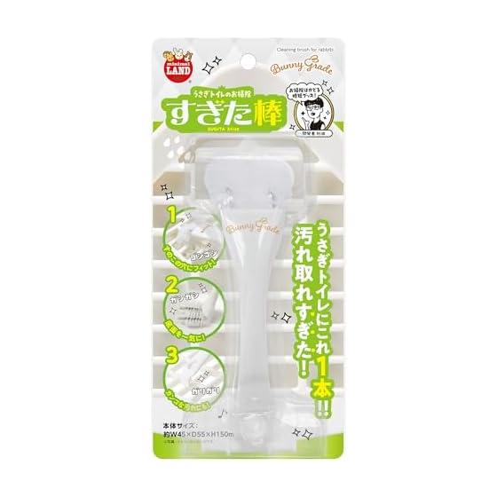Minimal Land Rabbit Toilet Cleaning Stick, 3-in-1 Bunny Grade, Time Saving Goods, Comes with Dirt Scraping Spatula, Compatible with Slatted Holes,